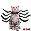 Acheter 🤩 Totalcadeau Déguisement pour chat et chien araignée géante Costume animal noir 👏
