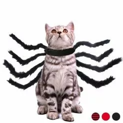 Acheter 🤩 Totalcadeau Déguisement pour chat et chien araignée géante Costume animal noir 👏