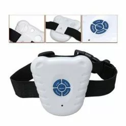 Bon marché 🧨 Collier Chien Anti-Aboiement Vibrant Ultrason Étanche Taille Unique Noir Blanc - YONIS 🥰