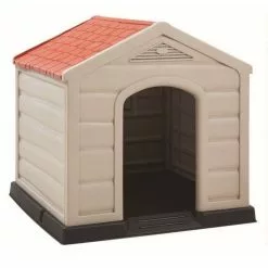 Budget 😀 Dogstyle Niche pour Chien 🐕 DOGGY 92 X 92 X 89 cm Polypropylène Confort thermique Intérieure/Extérieure Montage Rapide ✔️