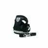 Budget 😉 Passionimaux59 Harnais Souple Respirant Réfléchissant + Laisse pour Chien Chiot Chat - Noir - XS 🔔