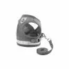 Tout neuf 👏 Passionimaux59 Harnais Souple Respirant Réfléchissant + Laisse pour Chien Chiot Chat - Gris - S 👍