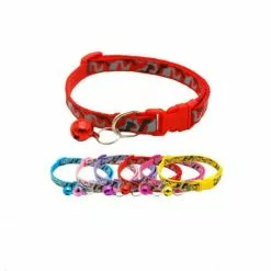 Grosses soldes ⌛ Passionimaux59 Collier Nylon Réfléchissant pour Chat Petit Chien Chiot Motif Camouflage Avec Grelot - Fushia 🎉