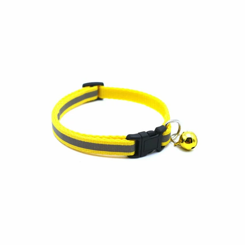Remise 😉 Passionimaux59 Collier Nylon réfléchissant pour Chat petit Chien avec Grelot - Jaune 👍 3 Remise 😉 Passionimaux59 Collier Nylon réfléchissant pour Chat petit Chien avec Grelot - Jaune 👍