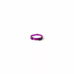 Remise 👍 Passionimaux59 Collier Nylon pour Chien Chat Chiot Réglable - Violet - S ⭐ -Bon plan Animalerie 3701491702769 2 1