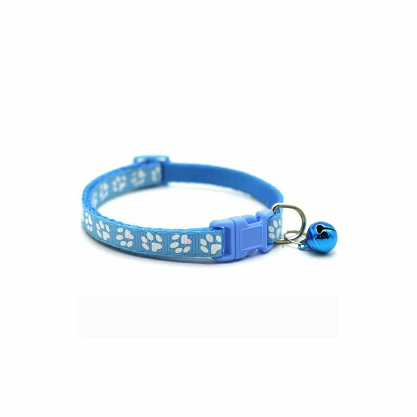 Sortie 👏 Passionimaux59 Collier Nylon pattes de chien pour Chien Chat Chiot Chaton Réglable avec Grelot - Bleu Clair 🤩 3 Sortie 👏 Passionimaux59 Collier Nylon pattes de chien pour Chien Chat Chiot Chaton Réglable avec Grelot - Bleu Clair 🤩