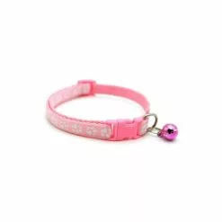 Top 10 🛒 Passionimaux59 Collier Nylon pattes de chien pour Chien Chat Chiot Chaton Réglable avec Grelot - Rose 🔥