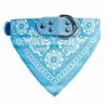 Meilleure vente ✔️ Passionimaux59 Collier Cuir PU avec Bandana pour Chien ou Chat - Bleu Clair - XL 🌟 -Bon plan Animalerie 3701491703148 1 1