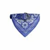 Budget 🔔 Passionimaux59 Collier Cuir PU avec Bandana pour Chien ou Chat - Bleu Foncé - S 🎁 -Bon plan Animalerie 3701491703223 1 1