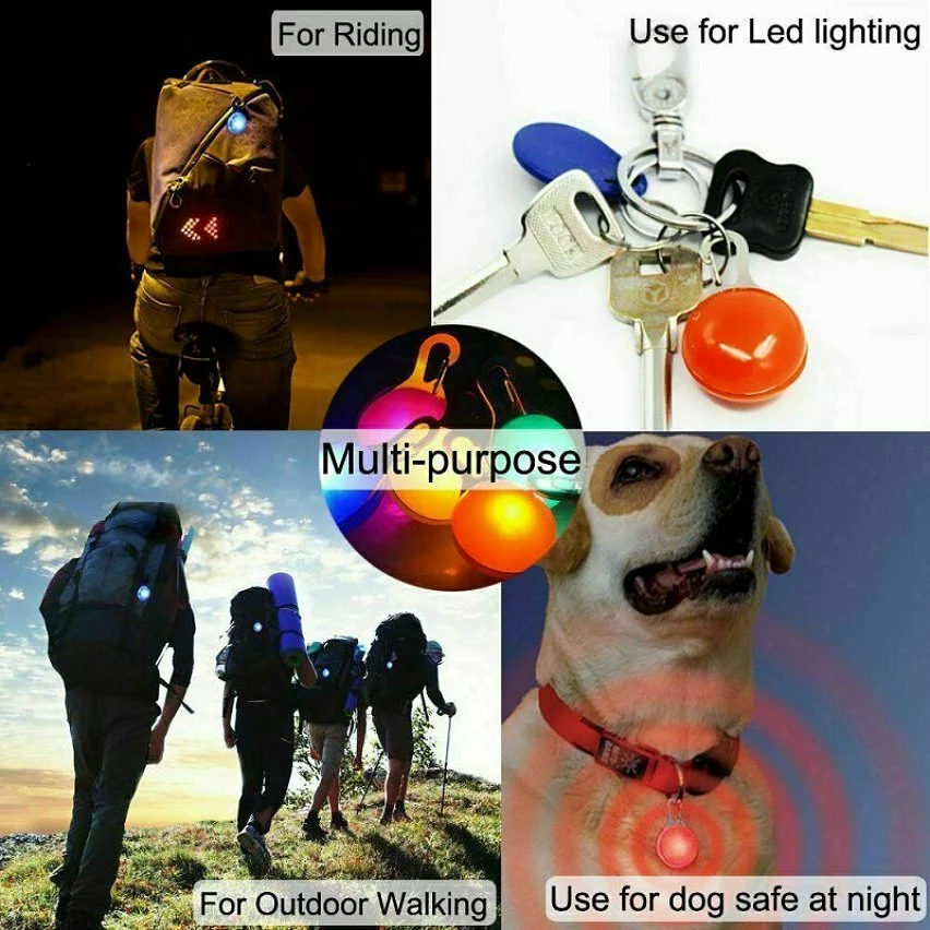 Coupon 🎉 Passionimaux59 Pendentif LED Lumineux Nuit Sécurité visibilité chien jogging cartable poussette - Bleu Foncé 👏 6 Coupon 🎉 Passionimaux59 Pendentif LED Lumineux Nuit Sécurité visibilité chien jogging cartable poussette - Bleu Foncé 👏 – Image 4