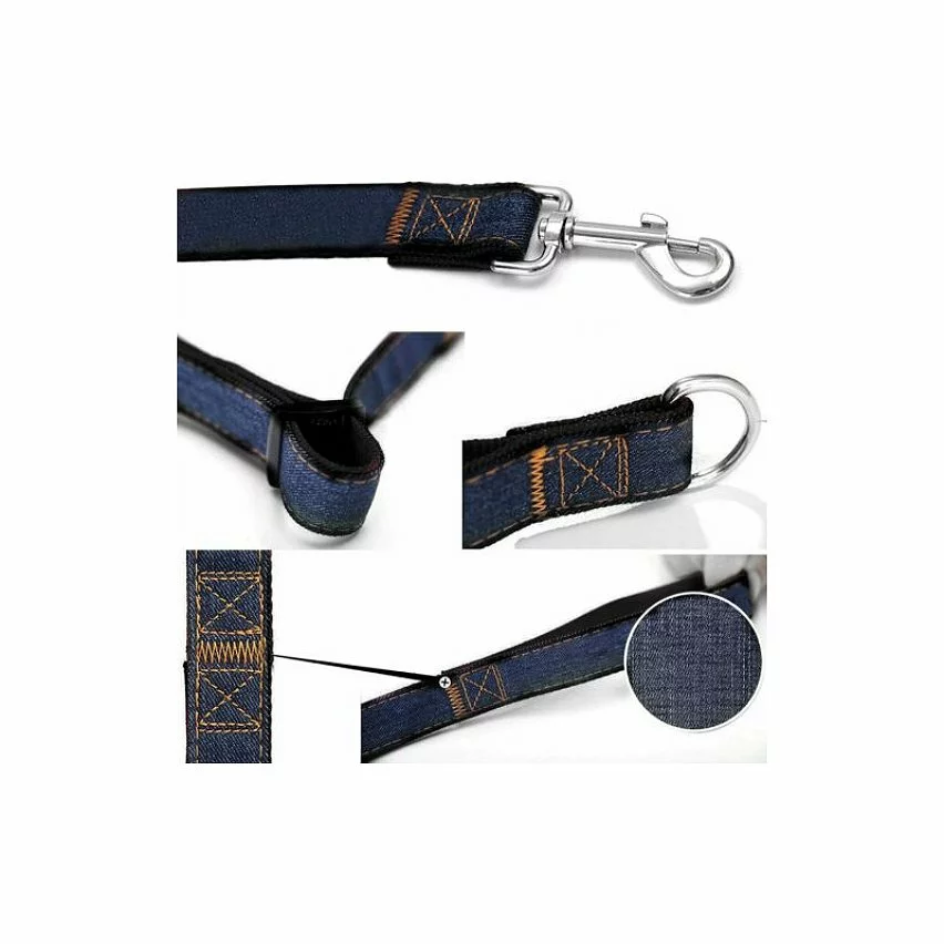 Promo ✔️ Passionimaux59 Lot de 3 Pièces Harnais Laisse Collier 👖 Jeans Chien Chat Chiot Promenade - Noir - XL ✨ 5 Promo ✔️ Passionimaux59 Lot de 3 Pièces Harnais Laisse Collier 👖 Jeans Chien Chat Chiot Promenade - Noir - XL ✨ – Image 3