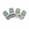 Meilleure affaire ⌛ Passionimaux59 Lot de 4 Chaussettes Confortable antidérapante pour Chien Chiots ou Chat - Rayés - 2 😀 -Bon plan Animalerie 3701491704954 1