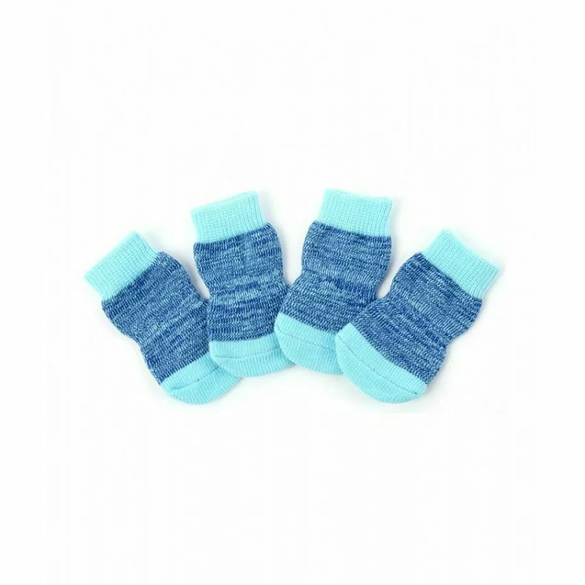 Budget ⭐ Passionimaux59 Lot de 4 Chaussettes Anti Glisse Pour Chien Chiot Chat Confortable Antidérapante - Chiné Bleu - XL 🎉 3 Budget ⭐ Passionimaux59 Lot de 4 Chaussettes Anti Glisse Pour Chien Chiot Chat Confortable Antidérapante - Chiné Bleu - XL 🎉
