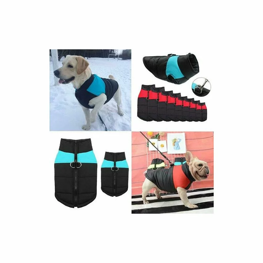 Promo ⭐ Passionimaux59 Manteau Doudoune Matelassé Imperméable Pour Chien Chat Hiver - Bleu/ bleu foncé - 3XL 😉 8 Promo ⭐ Passionimaux59 Manteau Doudoune Matelassé Imperméable Pour Chien Chat Hiver - Bleu/ bleu foncé - 3XL 😉 – Image 6