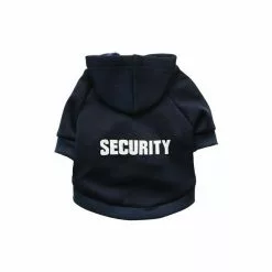 Tout neuf ⌛ Passionimaux59 Pull Sweat Security Molletonné Chaud pour Chien ou Chat Taille du XS à L Vêtement Confort - Noir - XS ✨ -Bon plan Animalerie 3701491706262 1