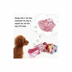 Meilleure vente 👏 Passionimaux59 Couche-Culotte 3D Bandes Hygiénique Pour Chien Réglable Lavable Réutilisable - Rose Foncé - M ⌛ -Bon plan Animalerie 3701491706729 3 3