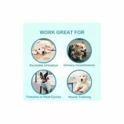 Nouveau 🛒 Passionimaux59 Couche-Culotte Bandes Hygiénique Pour Chien Réglable Lavable Réutilisable - Rose - L ✨ -Bon plan Animalerie 3701491706842 2 8