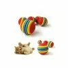 Meilleure affaire 🤩 Passionimaux59 Lot de 5 Balles pour chats Multicolore Jouet pour Chat Petit Chien ⌛