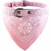Budget ✨ Passionimaux59 Collier Cuir PU avec Bandana pour Chien ou Chat - Rose - L 😍 -Bon plan Animalerie 3701491709058 1 3