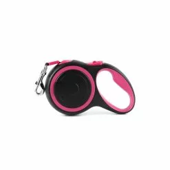 Tout neuf 😍 Passionimaux59 Laisse à Enrouleur Rétractable Automatique Pour Chien Chat en Nylon - Rose 🔔 -Bon plan Animalerie 3701491709089 1 1