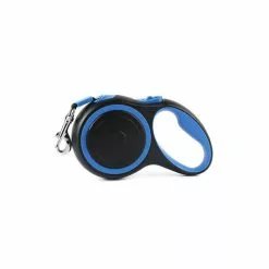 Meilleure vente 😍 Passionimaux59 Laisse à Enrouleur Rétractable Automatique Pour Chien Chat en Nylon - Bleu/ bleu foncé 🛒 -Bon plan Animalerie 3701491709119 1 1