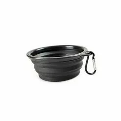 Grosses soldes ⌛ Passionimaux59 Gamelle Pliable En Silicone Bol Avec Mousqueton Pour Chien Chat 1000ML - Noir 🧨 -Bon plan Animalerie 3701491709751 1