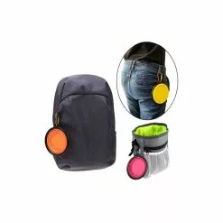 Grosses soldes ⌛ Passionimaux59 Gamelle Pliable En Silicone Bol Avec Mousqueton Pour Chien Chat 1000ML - Noir 🧨 -Bon plan Animalerie 3701491709751 5