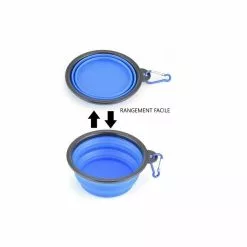 Bon marché 😍 Passionimaux59 Gamelle Pliable En Silicone Bol Avec Mousqueton Pour Chien Chat 1000ML - Rouge 😉 -Bon plan Animalerie 3701491709775 6