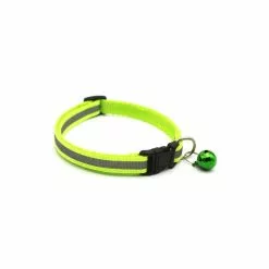 Meilleure vente 😍 Passionimaux59 Collier Nylon réfléchissant Pour Chien Chat Chaton Chiot avec Grelot Large 1,5CM - Bleu Clair 🛒 -Bon plan Animalerie 3701491710634 2 1