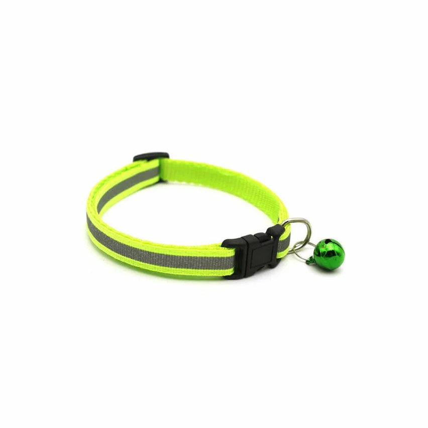 Promo ✔️ Passionimaux59 Collier Nylon réfléchissant Pour Chien Chat Chaton Chiot avec Grelot Large 1,5CM - Jaune Fluorescents ⭐ 4 Promo ✔️ Passionimaux59 Collier Nylon réfléchissant Pour Chien Chat Chaton Chiot avec Grelot Large 1,5CM - Jaune Fluorescents ⭐ – Image 2