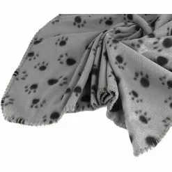 Budget 😉 Passionimaux59 Couverture Plaid Pour Chien Chiot Ou Chat Motif Patte Tapis Coussin Couchage - Gris Taupe 🥰 -Bon plan Animalerie 3701491711013 2