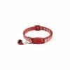 Meilleur prix 🥰 Passionimaux59 Collier Anti-Etranglement pattes de chats Pour Chat Avec Grelot Détachable Boucle De Sécurité - Rouge 🧨 -Bon plan Animalerie 3701491711426 1