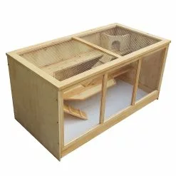 Grosses soldes ⌛ Xxl Grande Cage pour Hamsters Petits Rongeurs Souris Rats Bois. 🧨