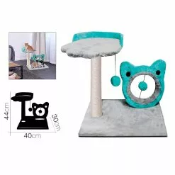Budget 😀 Urban Living Arbre à Chat avec Griffoir Forme du visage du chat Bleu 40x30xH 44 cm 🎉 5 Budget 😀 Urban Living Arbre à Chat avec Griffoir Forme du visage du chat Bleu 40x30xH 44 cm 🎉 -Bon plan Animalerie 8422175510849 2