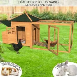 Acheter 👍 VOUNOT Grand poulailler en Bois avec Pondoir et Perchoir ✨ 10 Acheter 👍 VOUNOT Grand poulailler en Bois avec Pondoir et Perchoir ✨ -Bon plan Animalerie 8431252021284 2